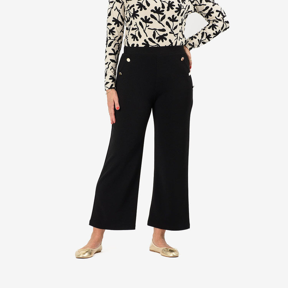 Anamor Knitted Jean and Pant-Trouser (Size - 12) - Black