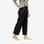 Anamor Knitted Jean and Pant-Trouser (Size - 12) - Black