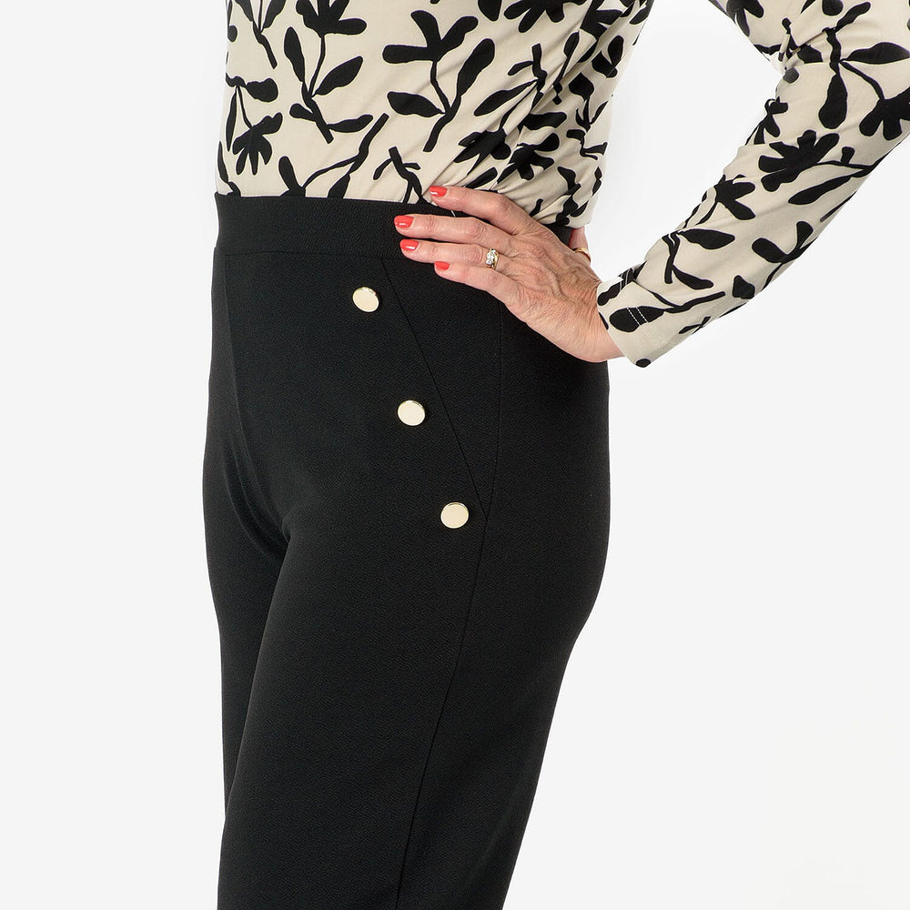 Anamor Knitted Jean and Pant-Trouser (Size - 12) - Black