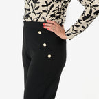 Anamor Knitted Jean and Pant-Trouser (Size - 12) - Black
