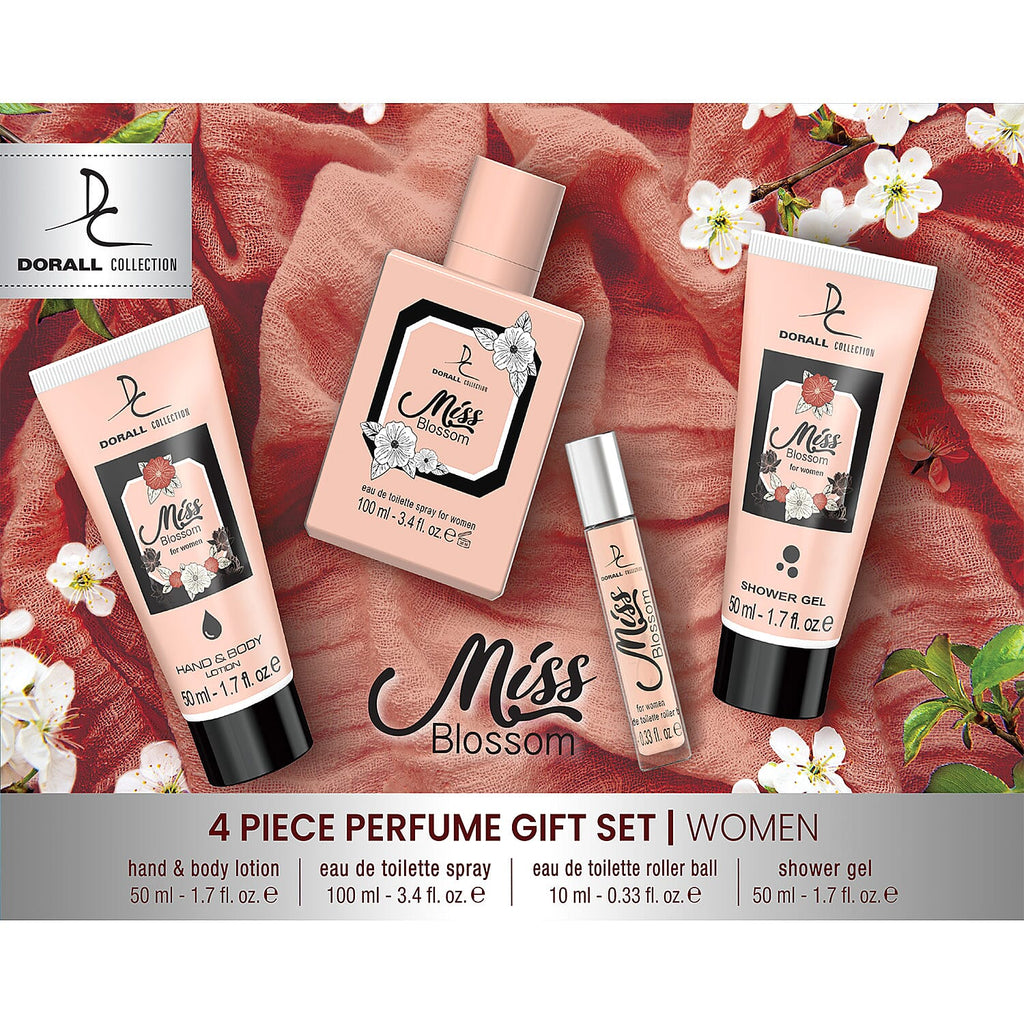 Miss Blossom 4 Piece Perfume Gift Set for Women