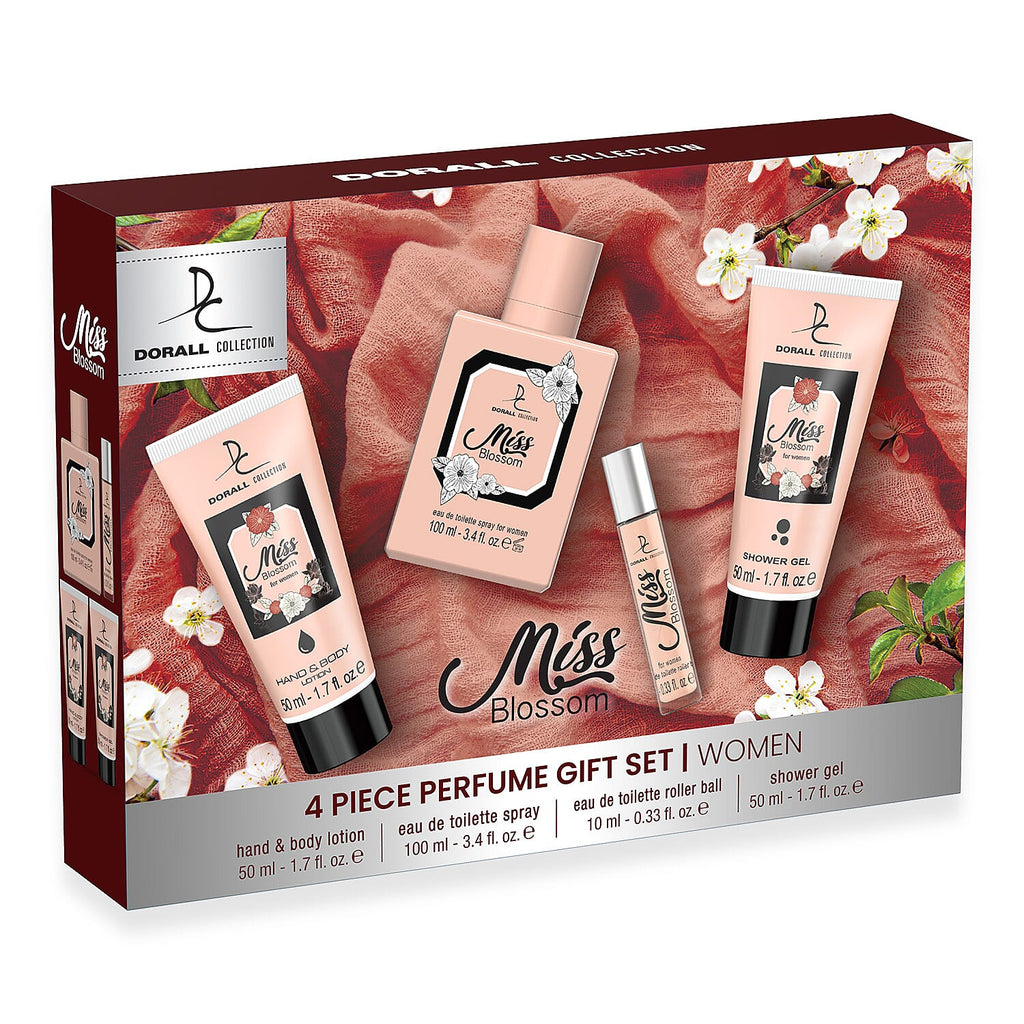 Miss Blossom 4 Piece Perfume Gift Set for Women