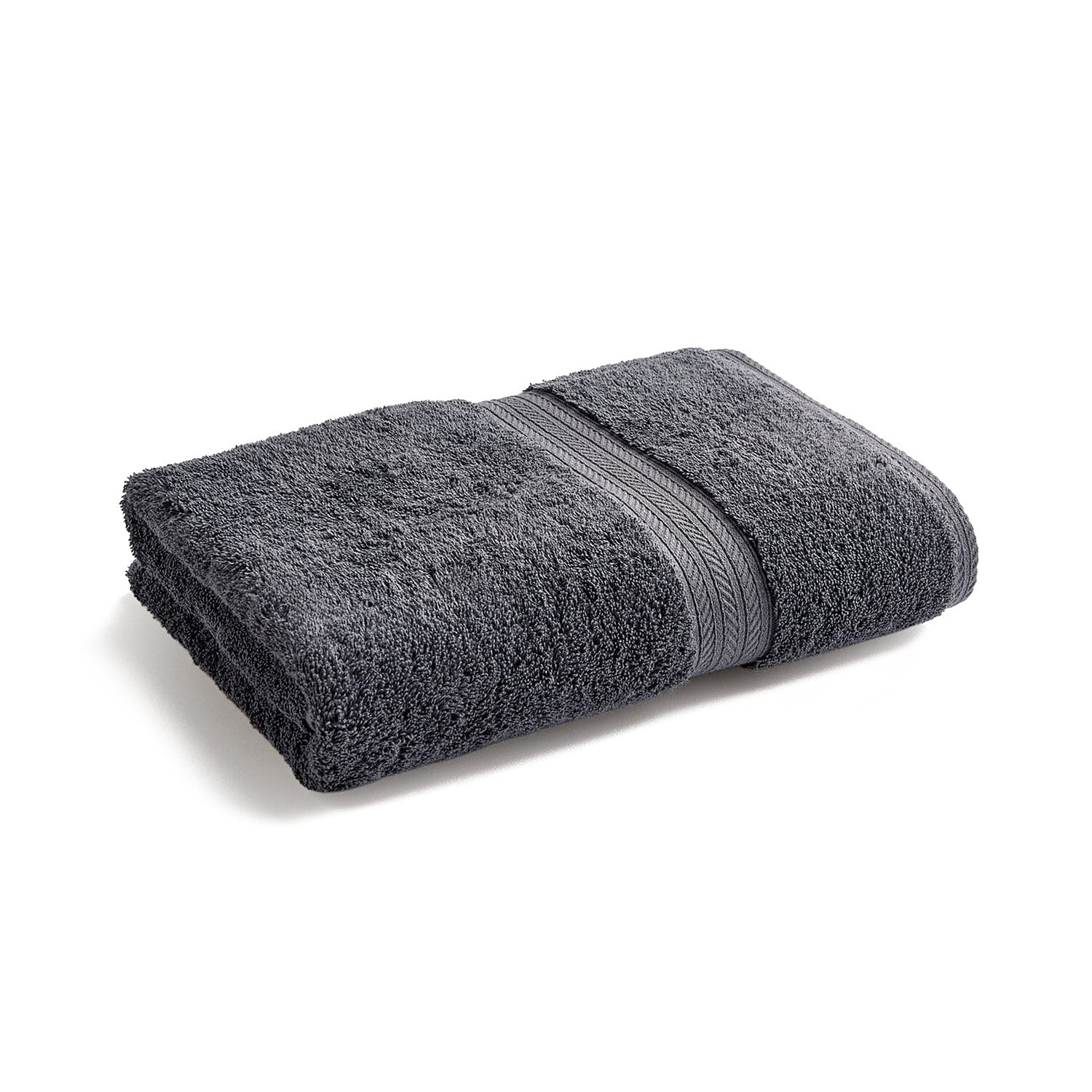 100% Organic Turkish Cotton Bath Towel - 550GSM  - Dark Grey