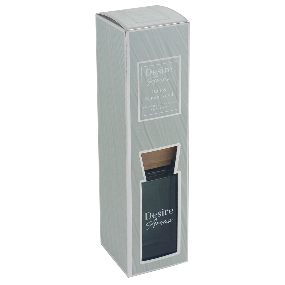 Oud & Sandlewood Luxury Reed Diffuser (200ml) - Blue