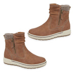 Sutton Ladies Ankle Boots (Size 8) - Cognac