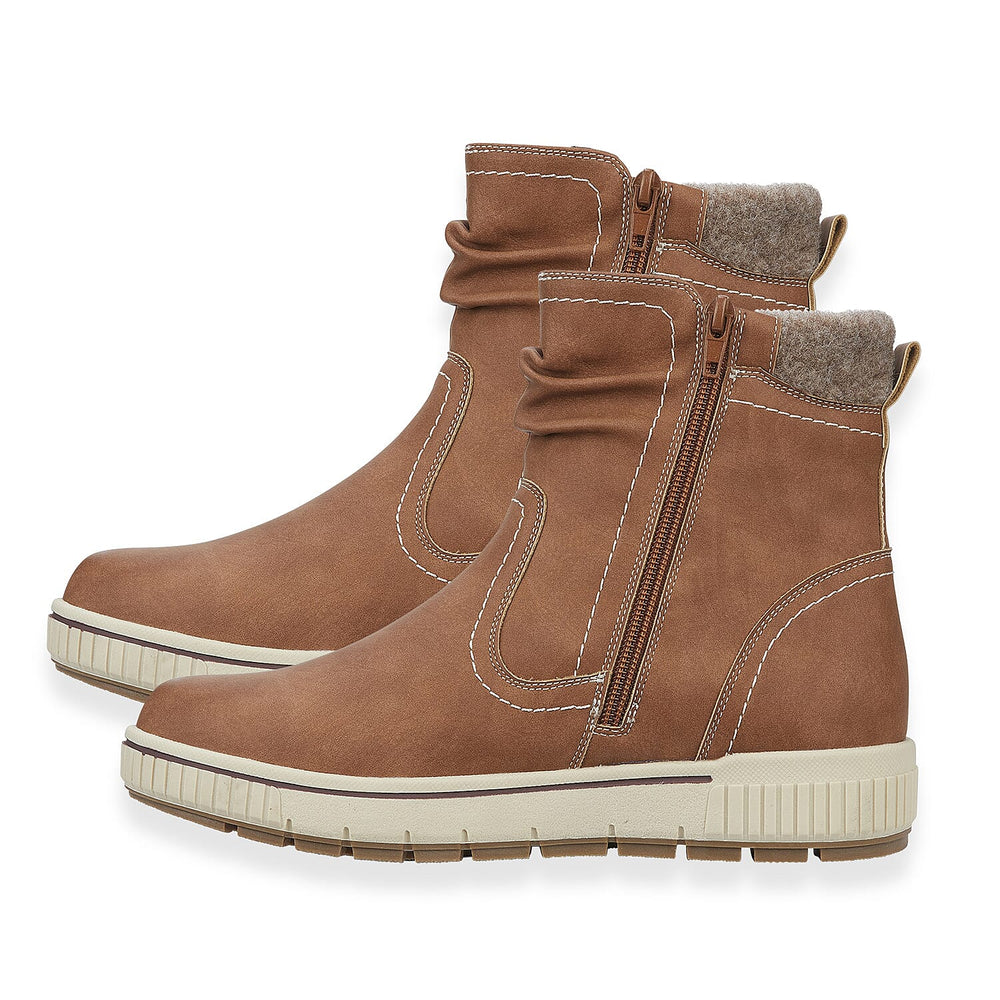 Sutton Ladies Ankle Boots (Size 8) - Cognac