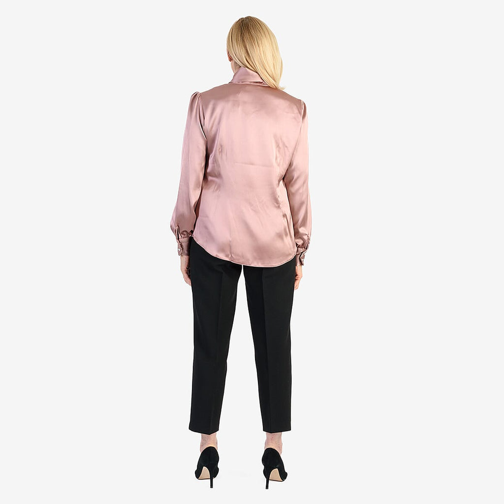 Best Seller Marina Kaneva Bow Tie Top (Size 12) - Rose Pink