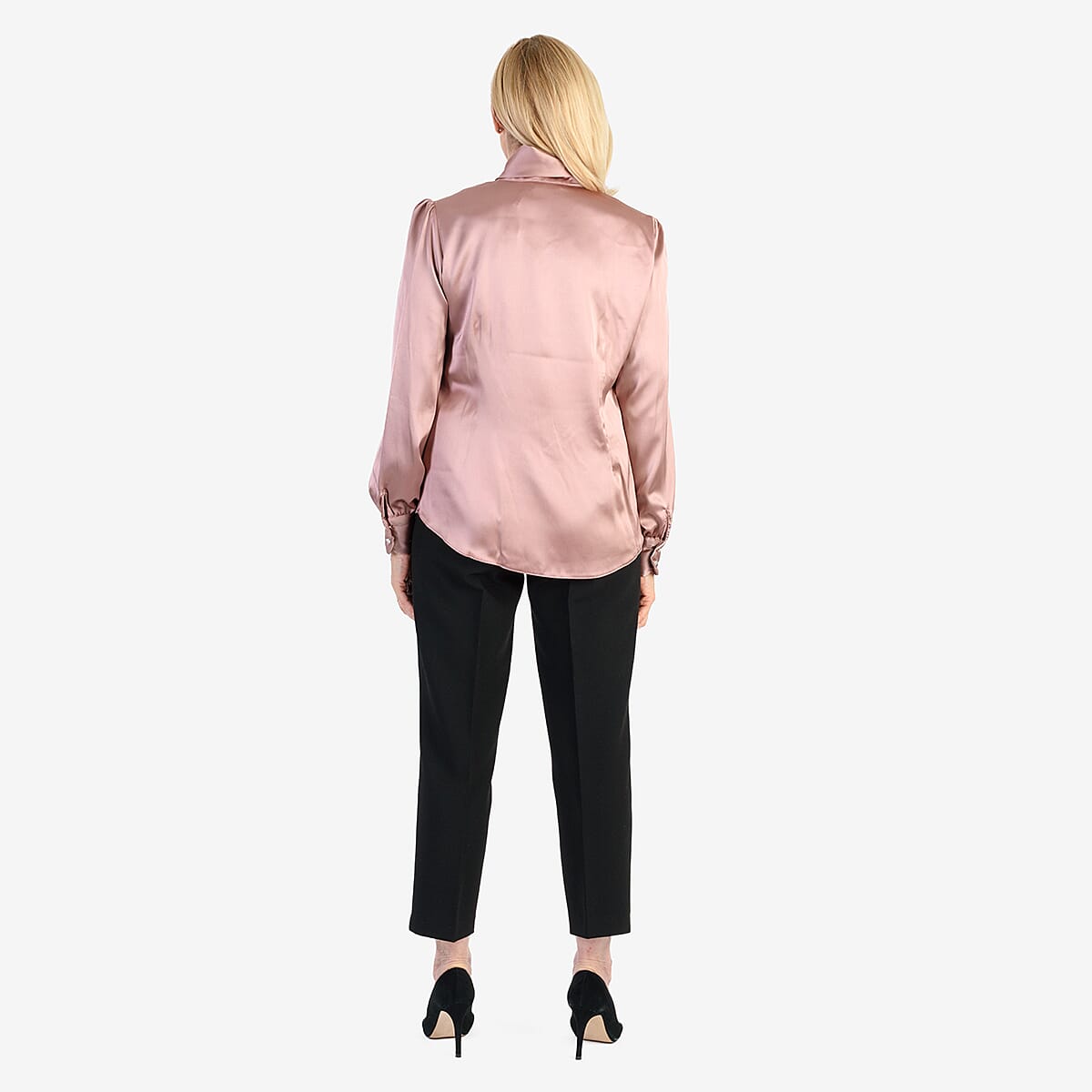 Best Seller Marina Kaneva Bow Tie Top (Size 14) - Rose Pink