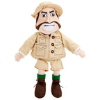 Cartoon Safari Adventurer Plush Doll (22cm) - Beige