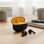 TWS True Wireless Earbuds - 200mAh Charging Case & 3-4 Hour Playtime - Black