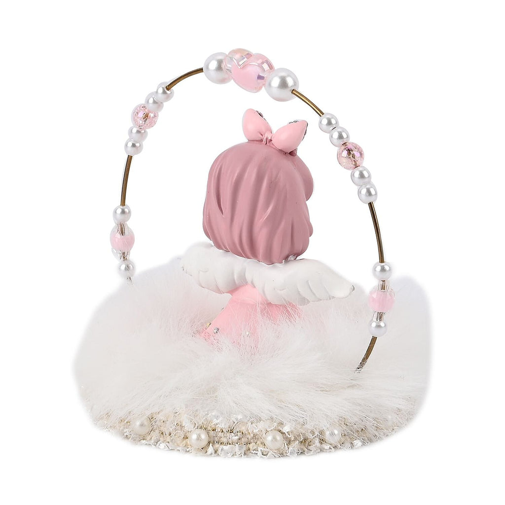 Aesthetic Handmade Sleeping Angel - Cat Table Top Decoration (Size 12x12x10cm)