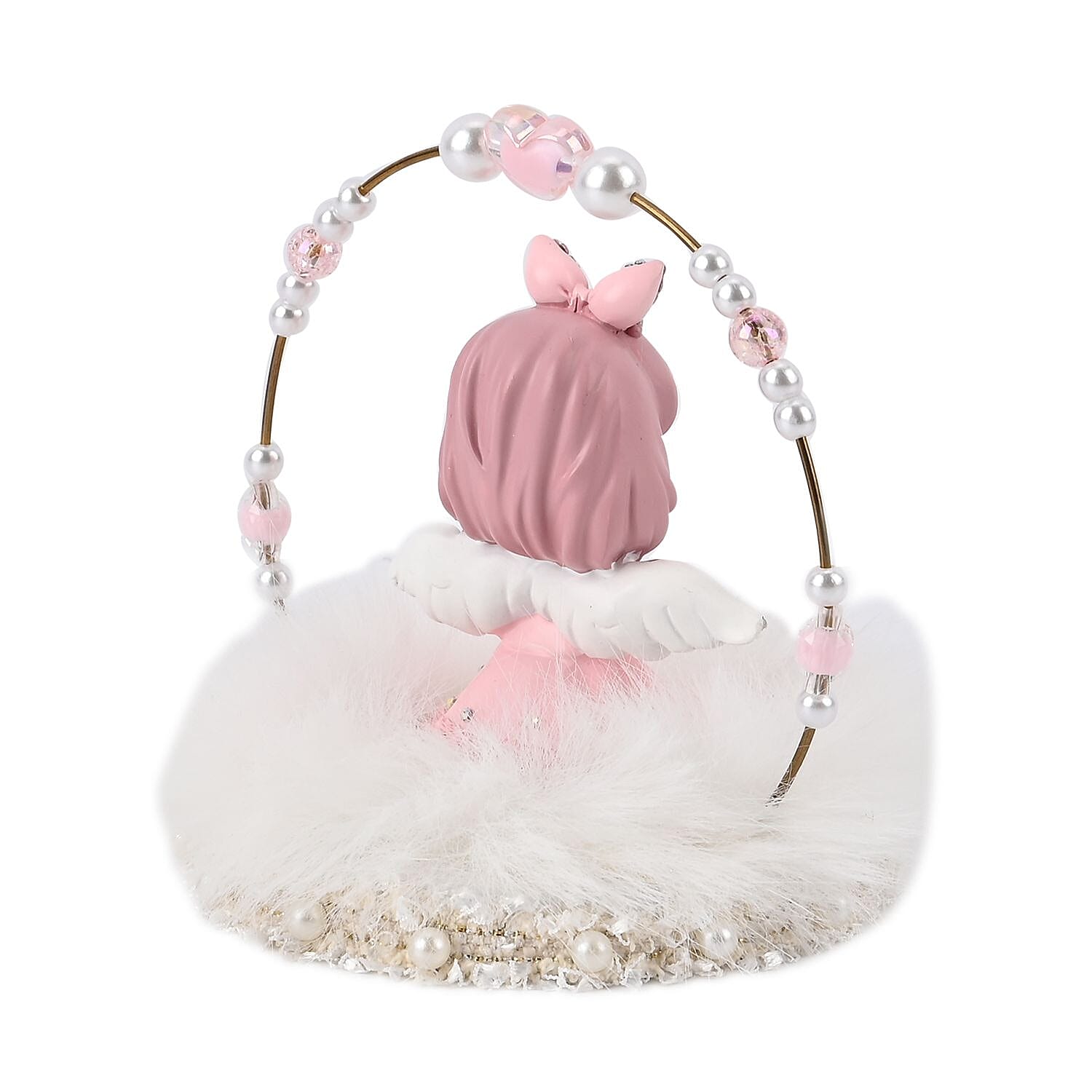 Aesthetic Handmade Sleeping Angel - Cat Table Top Decoration (Size 12x12x10cm)