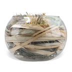 Fresh Dried Arrangement in Glass Bowl Sola Thai Rose - Light Blue