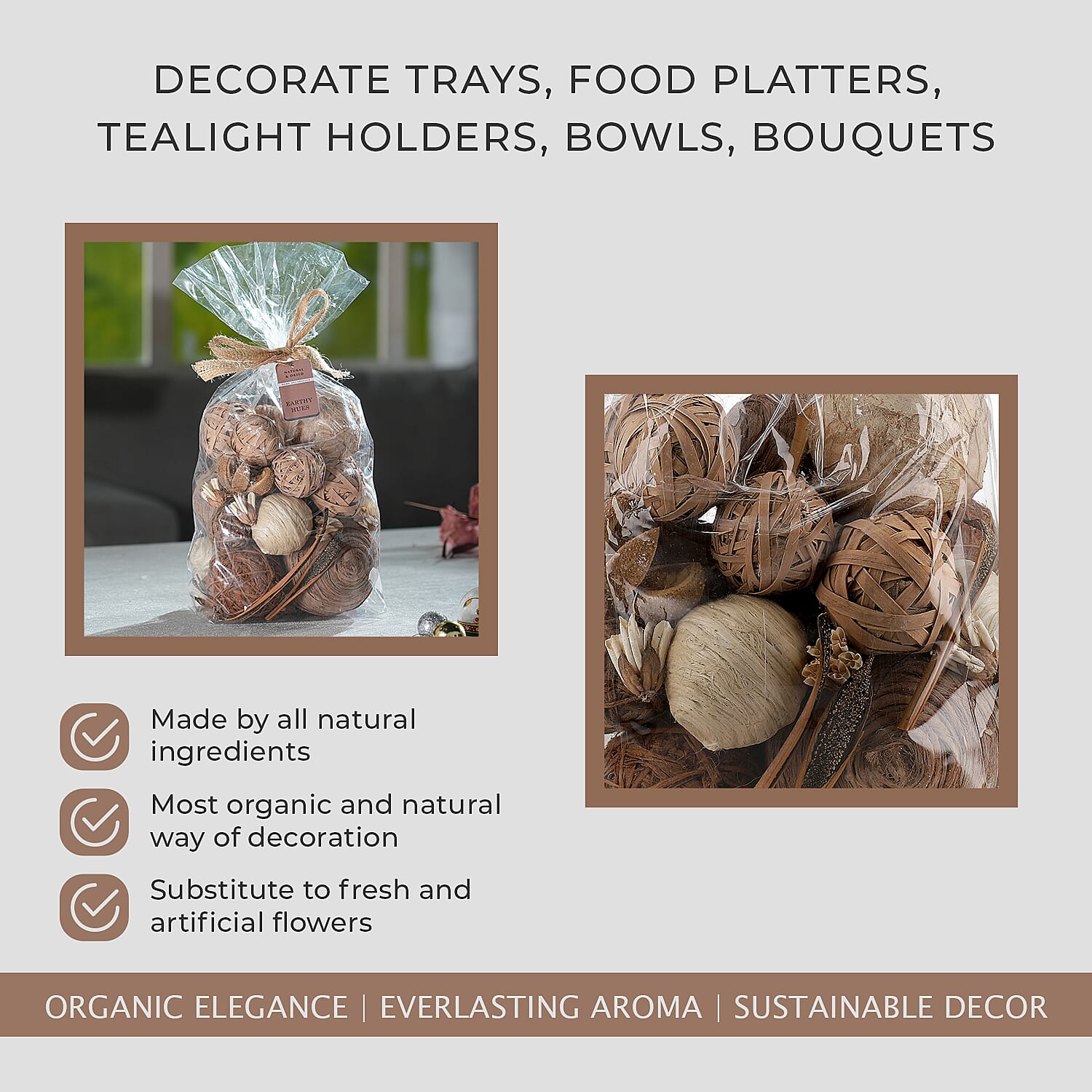 Pot Pourri Gift Wrapped - Brown