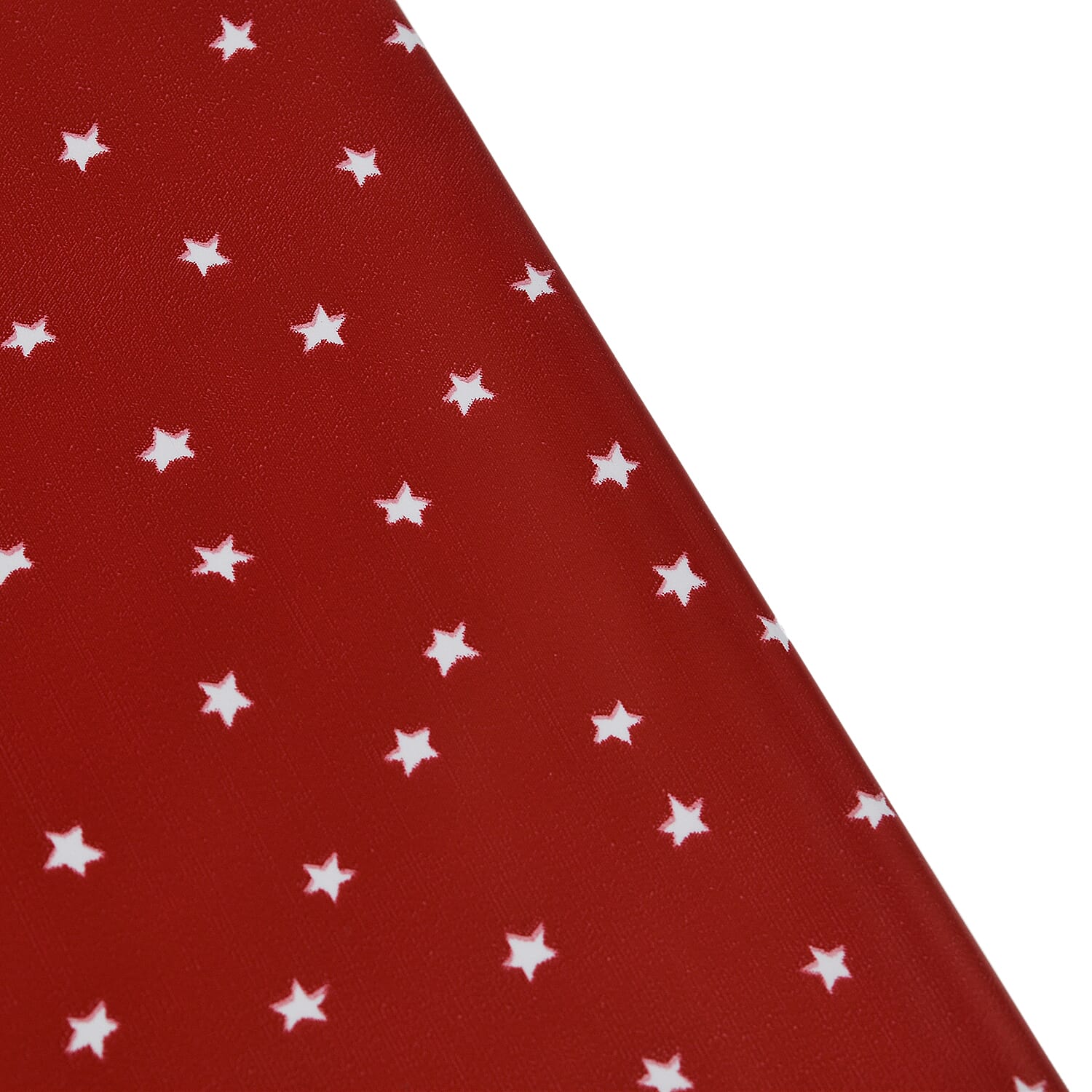 Star Wipe Clean Table Cloth (Size 178x132 Cm) - Red - White