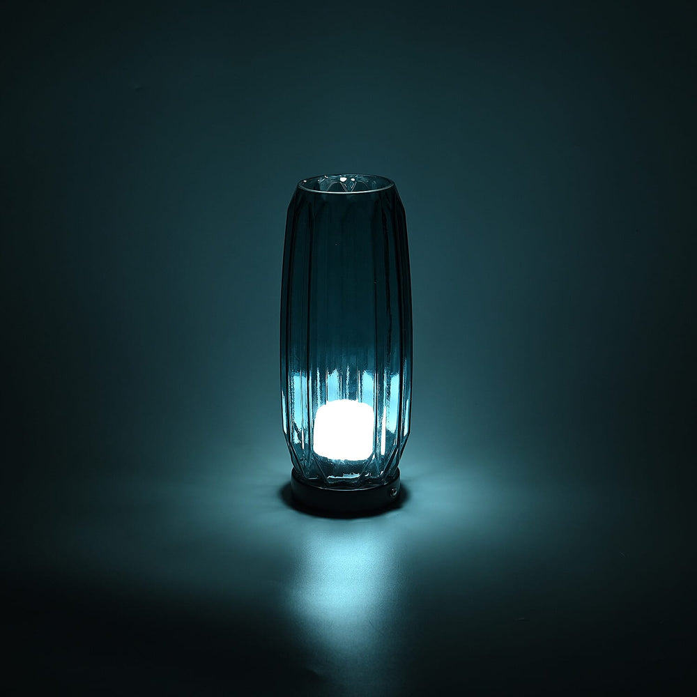 3 Colour LightingTouch Control LED Glass Table Lamp (Rechargeable Battery)