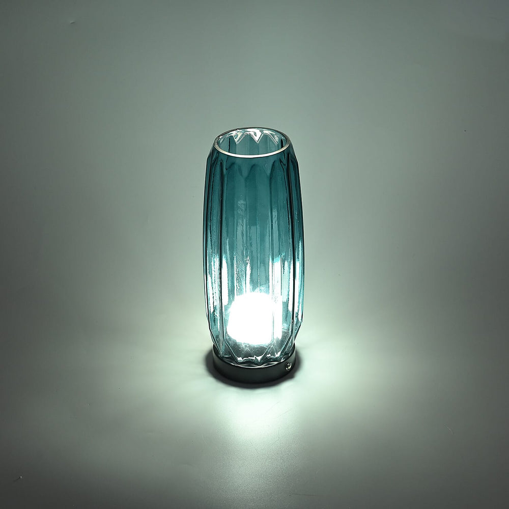 3 Colour LightingTouch Control LED Glass Table Lamp (Rechargeable Battery)
