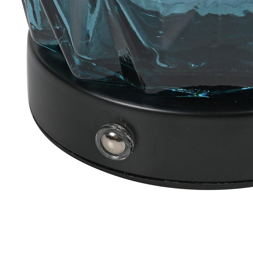 3 Colour LightingTouch Control LED Glass Table Lamp (Rechargeable Battery)