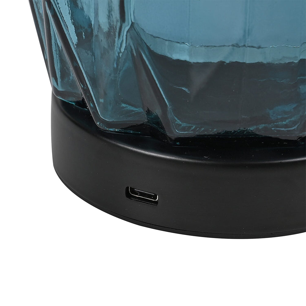 3 Colour LightingTouch Control LED Glass Table Lamp (Rechargeable Battery)