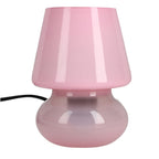 Glass Marble Printed Table Lamp with Inline Switch E 27 Holder - Brown