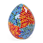 Leaf Mosaic Egg Table Lamp - Multi Colour