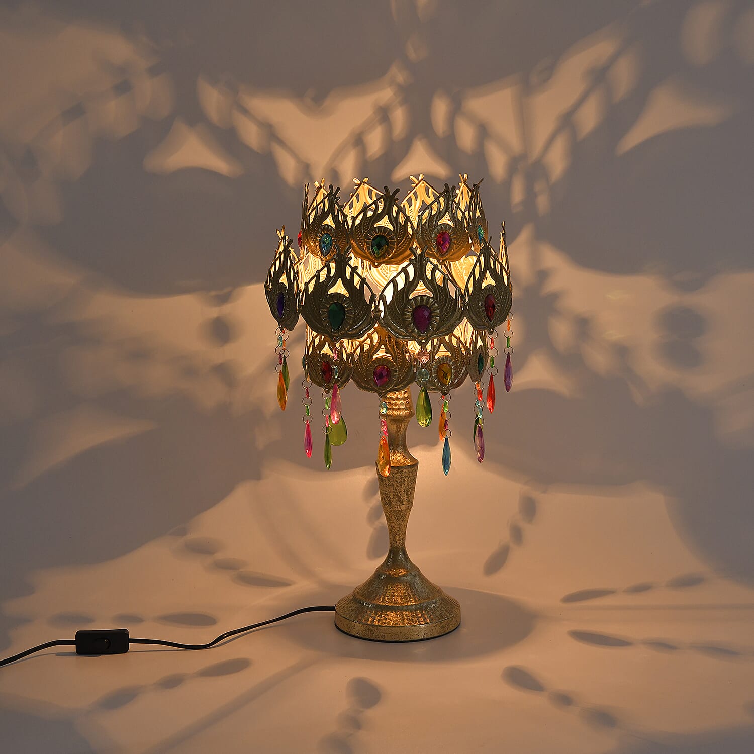 Table Lamp One Size- Multi Color & Multicolor