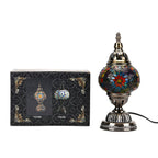 Classic Handcrafted Hemispherical Mosiac Table Sconce Lamp - Multicolor