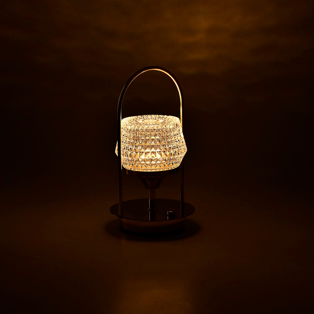 Rechargeable Crystal Effect Lamp with Touch Control (Battery 800mAh inc.) - Rose