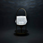 Rechargeable Crystal Effect Lamp with Touch Control (Battery 800mAh inc.) - Rose