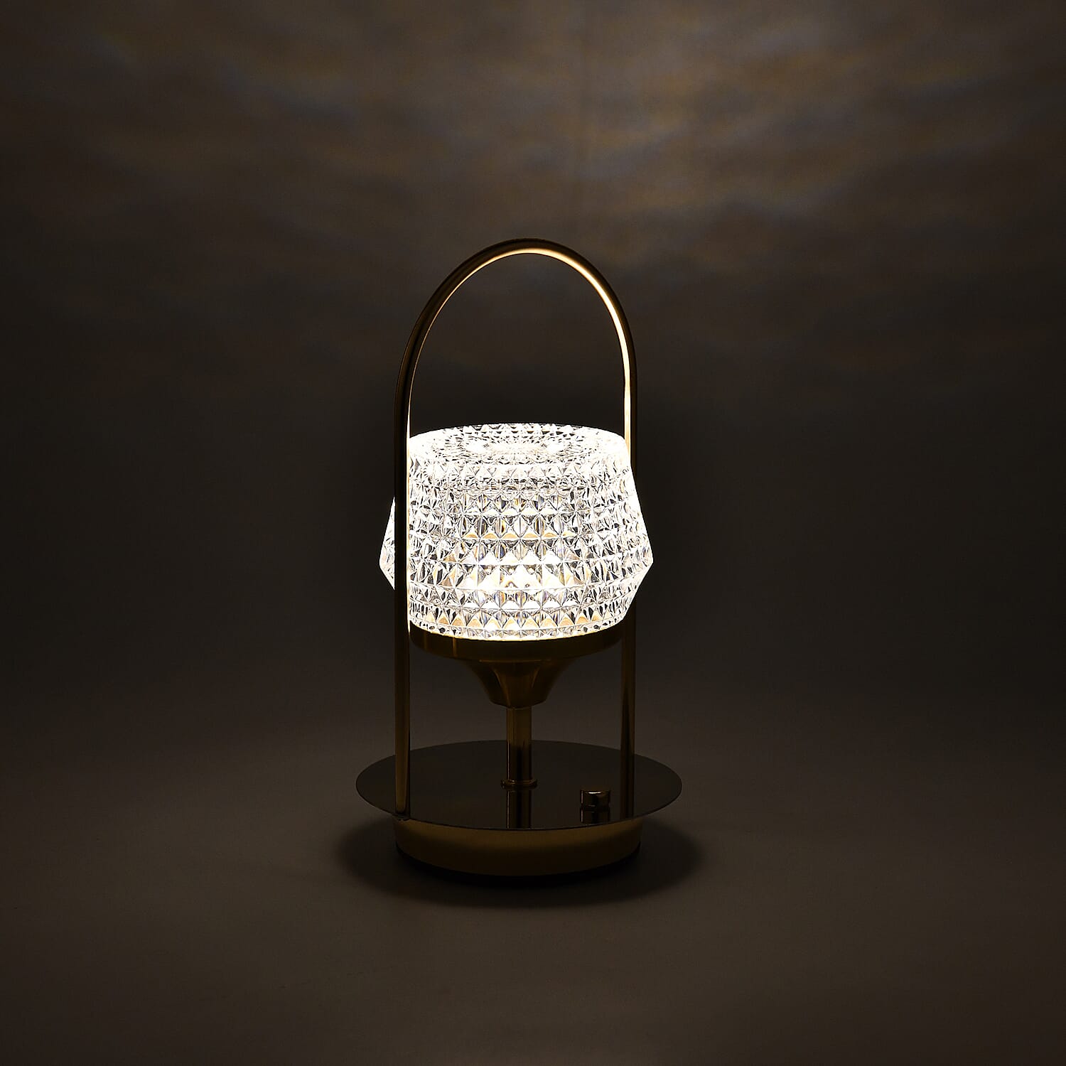 Rechargeable Crystal Effect Lamp with Touch Control (Battery 800mAh inc.) - Rose