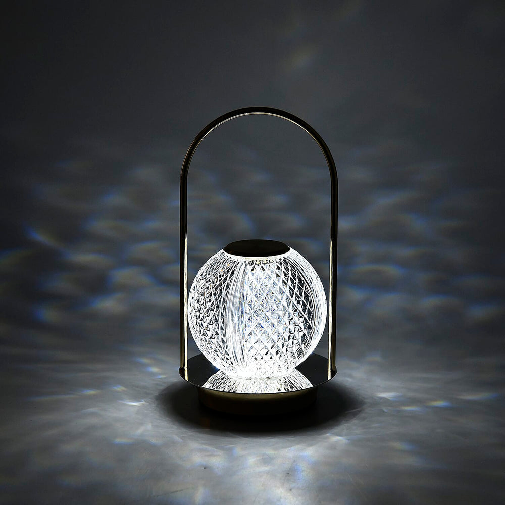 Rechargeable Crystal Effect Lamp with Touch Control (Battery 800mAh inc.) - Round