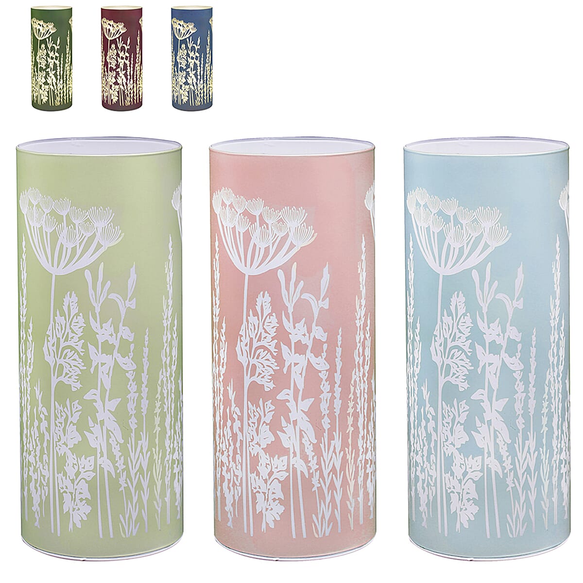 Table Lamp (Size 10x10x25 cm) - Multi Color