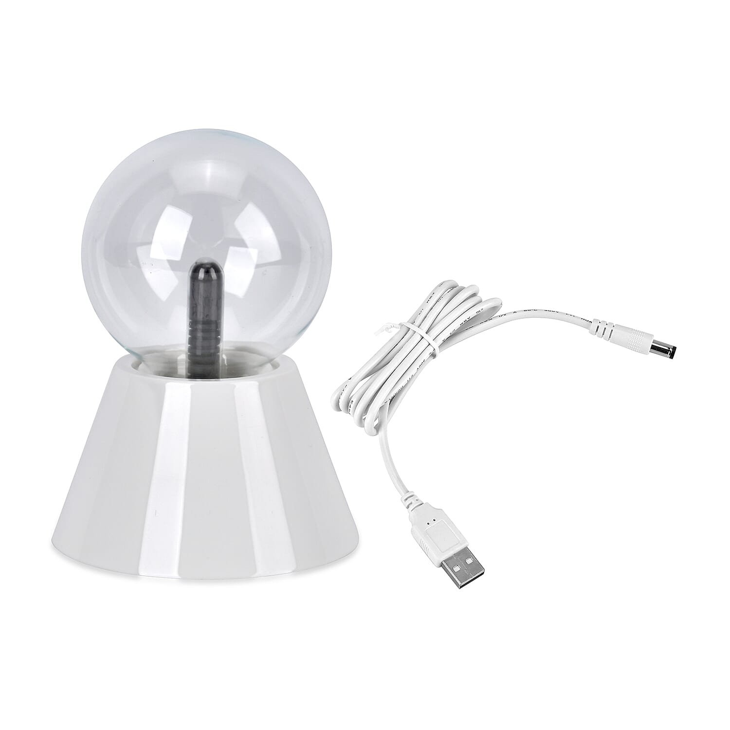 Magical Electrostatic Ball Table Lamp (Battery 4 AAA (Not Inc.) - White