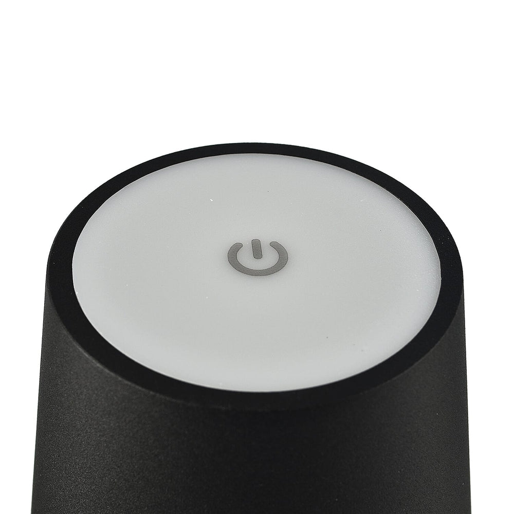 Lesser and Pavey Rechargeable Touch Lamp - Black