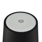 Lesser and Pavey Rechargeable Touch Lamp - Black