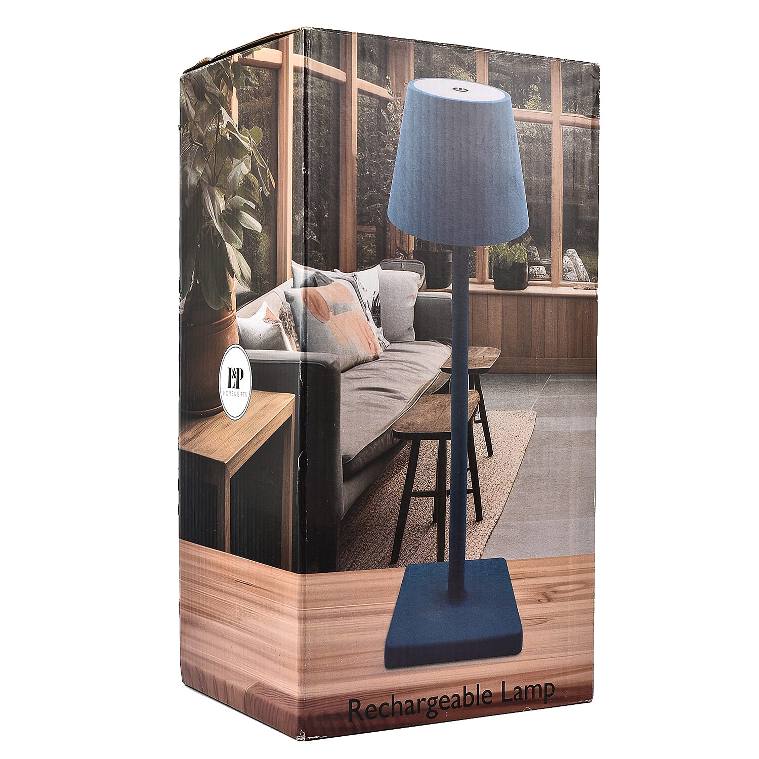 Lesser and Pavey Rechargeable Touch Lamp - Blue