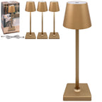 Lesser and Pavey Rechargeable Touch Lamp - Gold