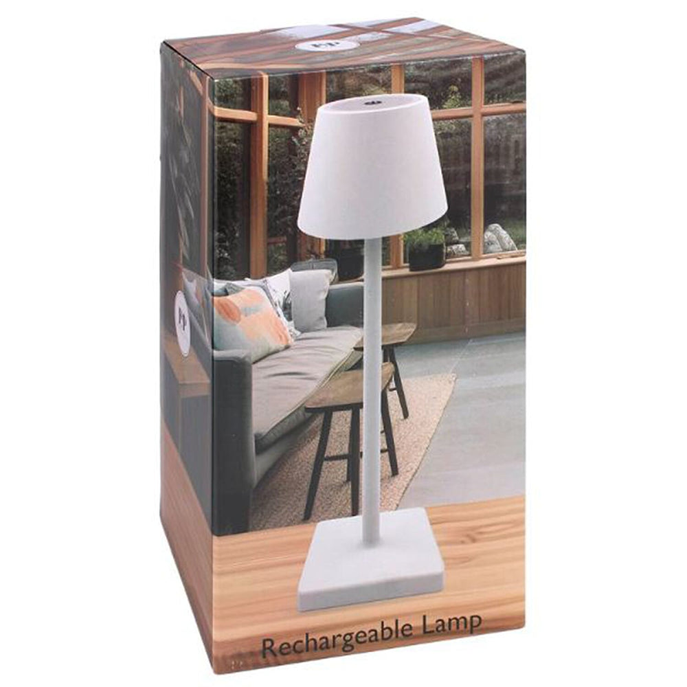 Lesser and Pavey Rechargeable Touch Lamp - White