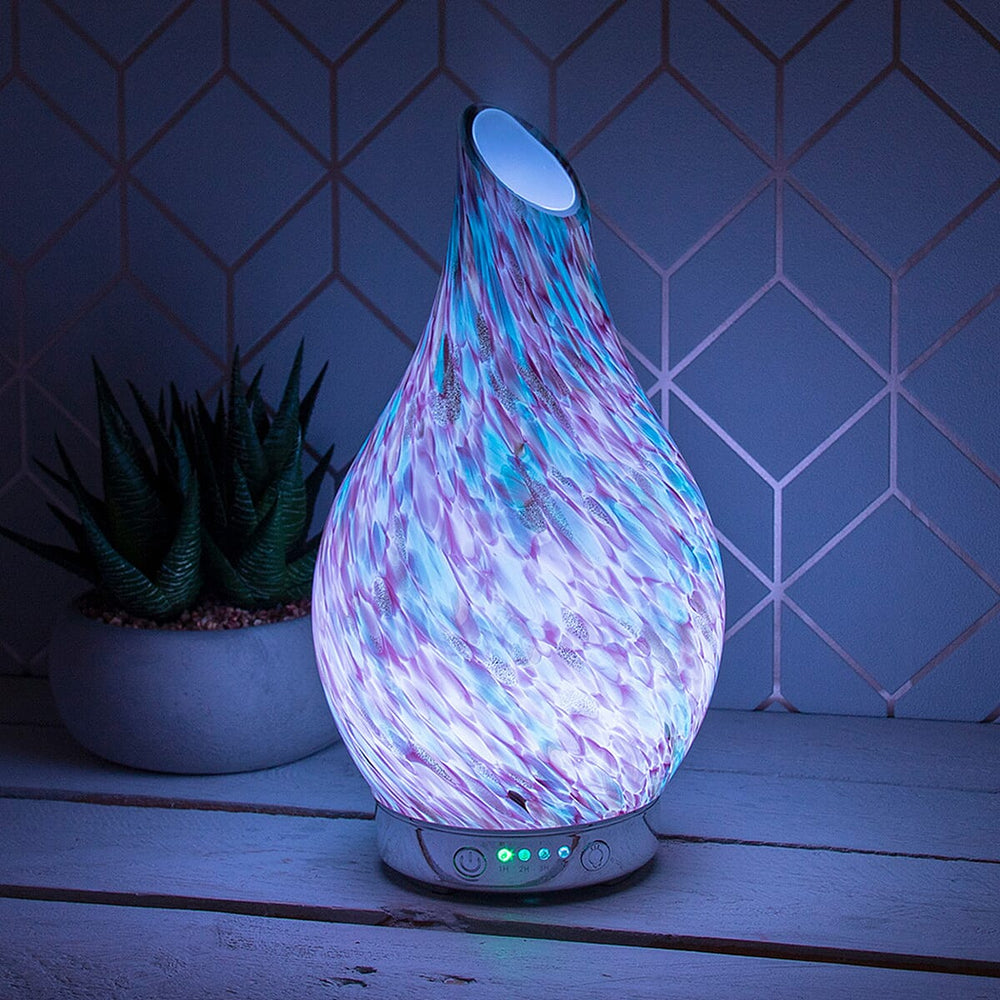 Table Lamp (Size 12x12x24 cm) - Blue