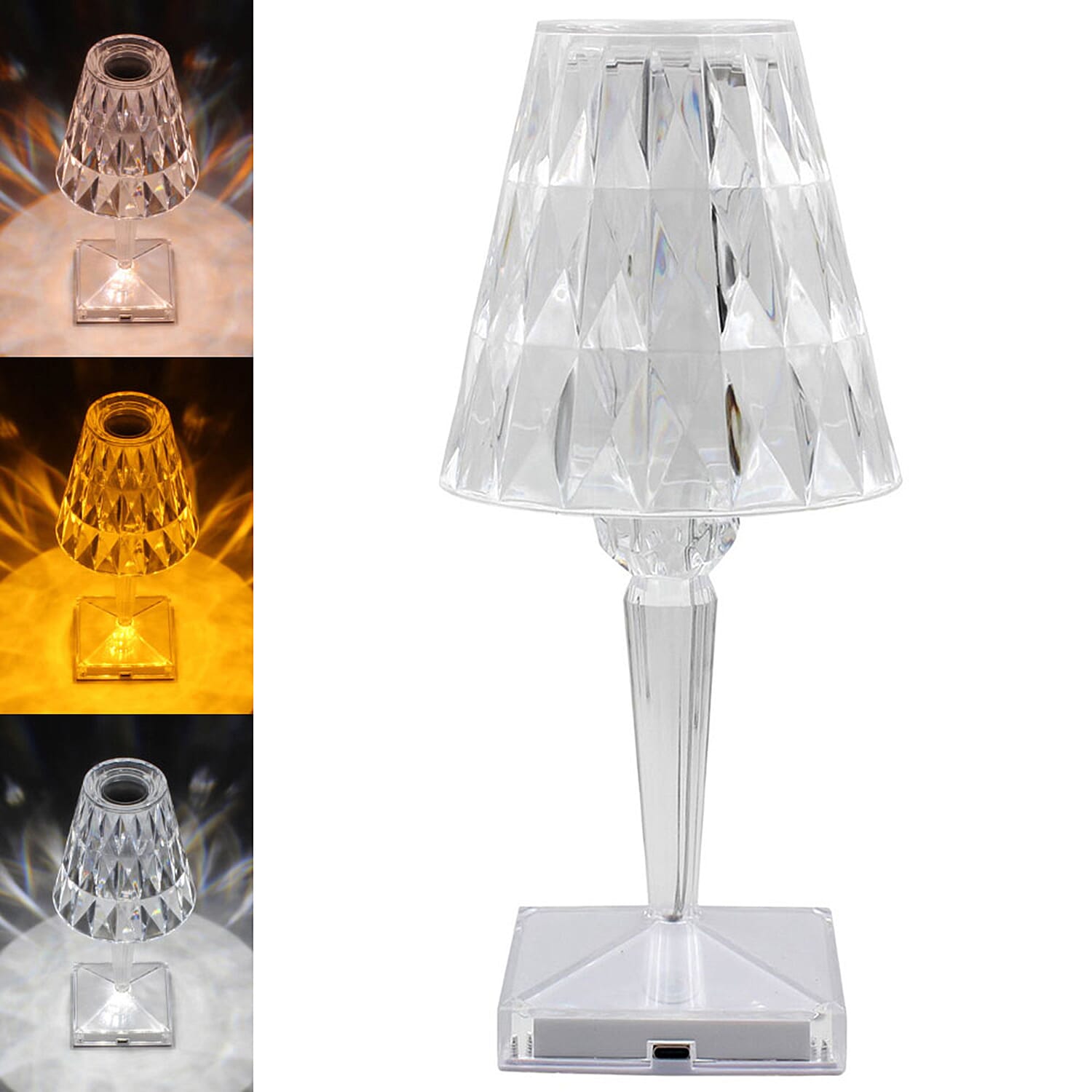 Diamond Effect LED Touch Table Lamp