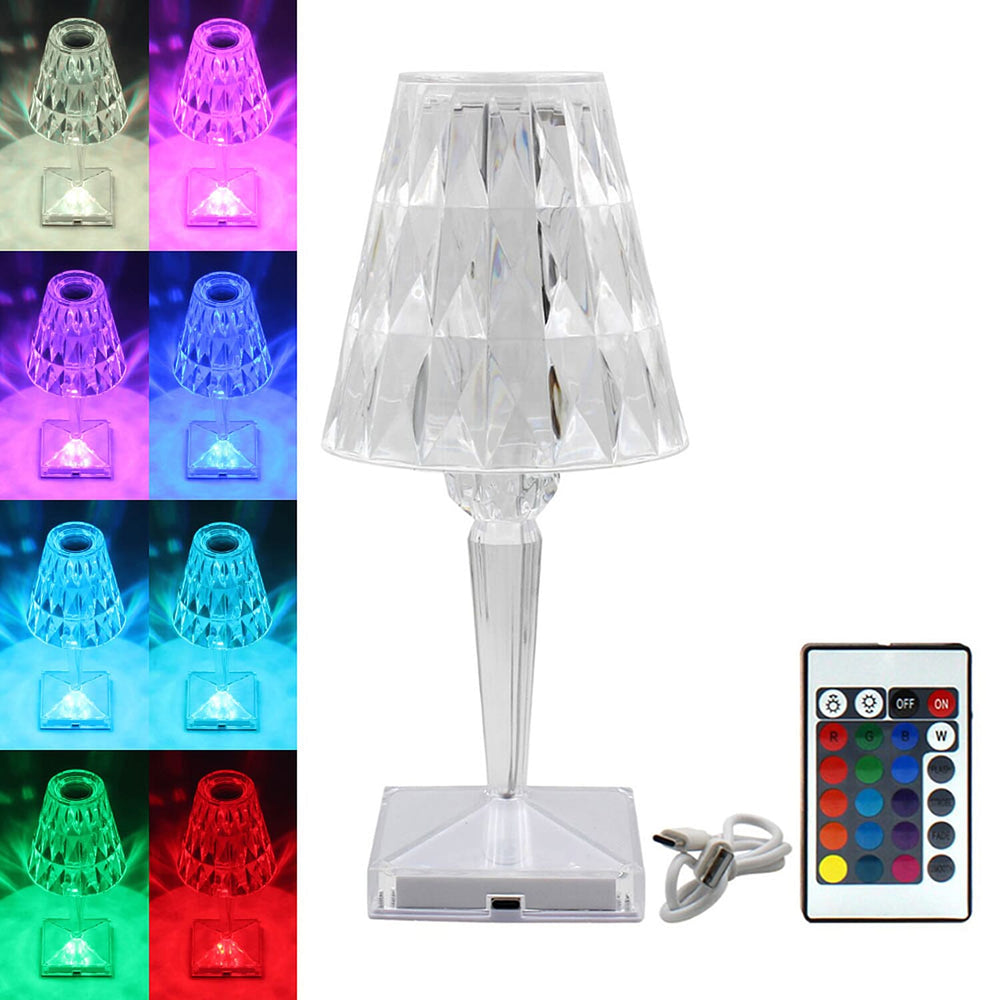 Diamond Effect LED Lamp With Touch-Remote Control