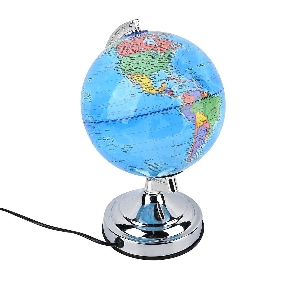 Illuminated Globe with Metal Stand with 3 Brightness Mode Function - (Size 32x22x20cm)