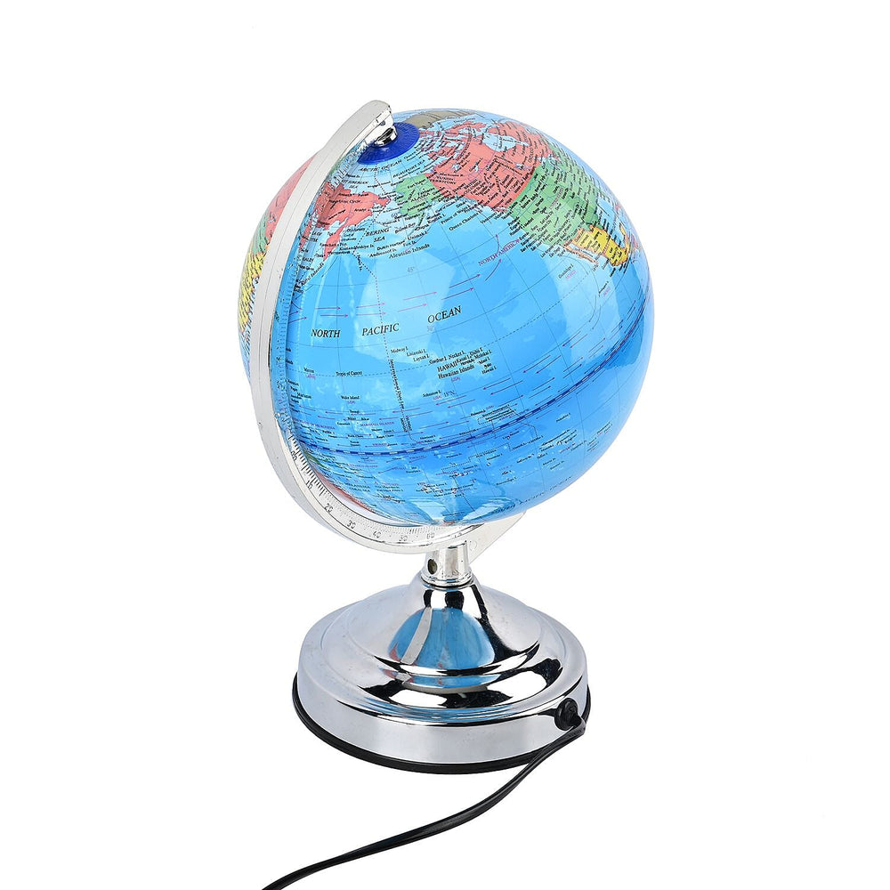 Illuminated Globe with Metal Stand with 3 Brightness Mode Function - (Size 32x22x20cm)
