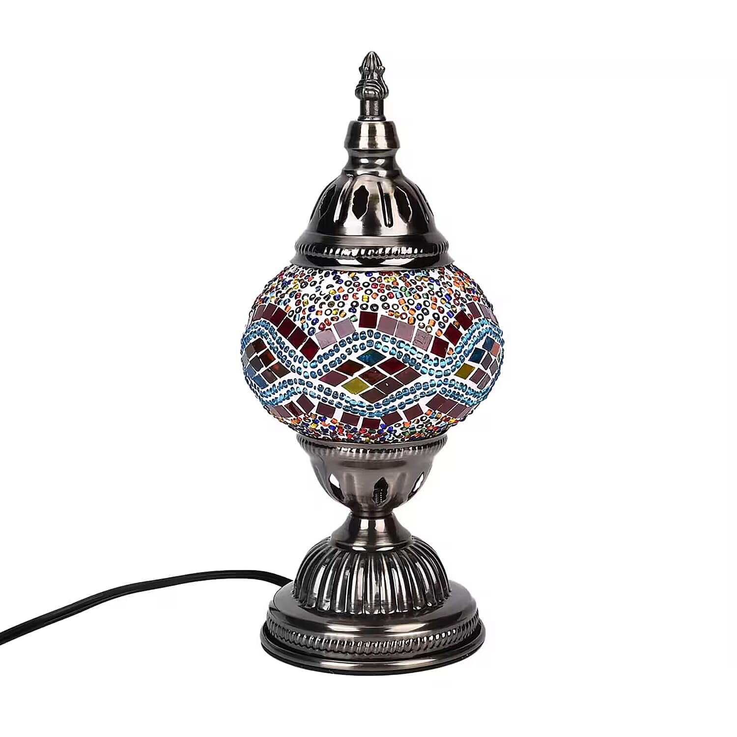 Ornate Mosaic Turkish Style Fragrance Table Lamp - Swirl