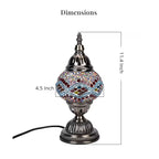 Ornate Mosaic Turkish Style Fragrance Table Lamp - Swirl