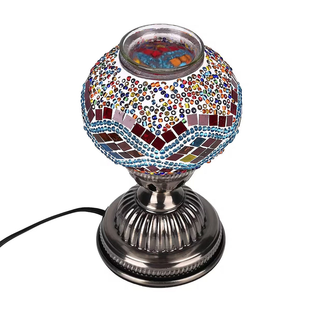Ornate Mosaic Turkish Style Fragrance Table Lamp - Swirl