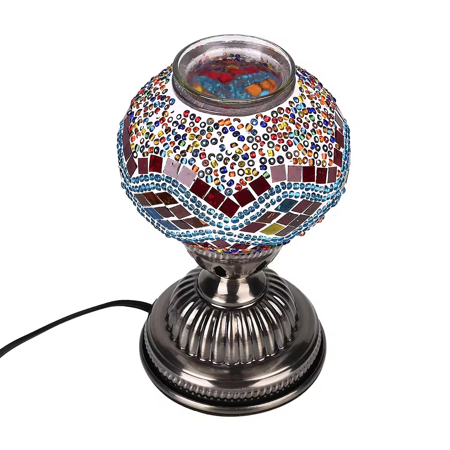 Ornate Mosaic Turkish Style Fragrance Table Lamp - Swirl