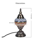 Ornate Mosaic Turkish Style Fragrance Table Lamp - Multicolor