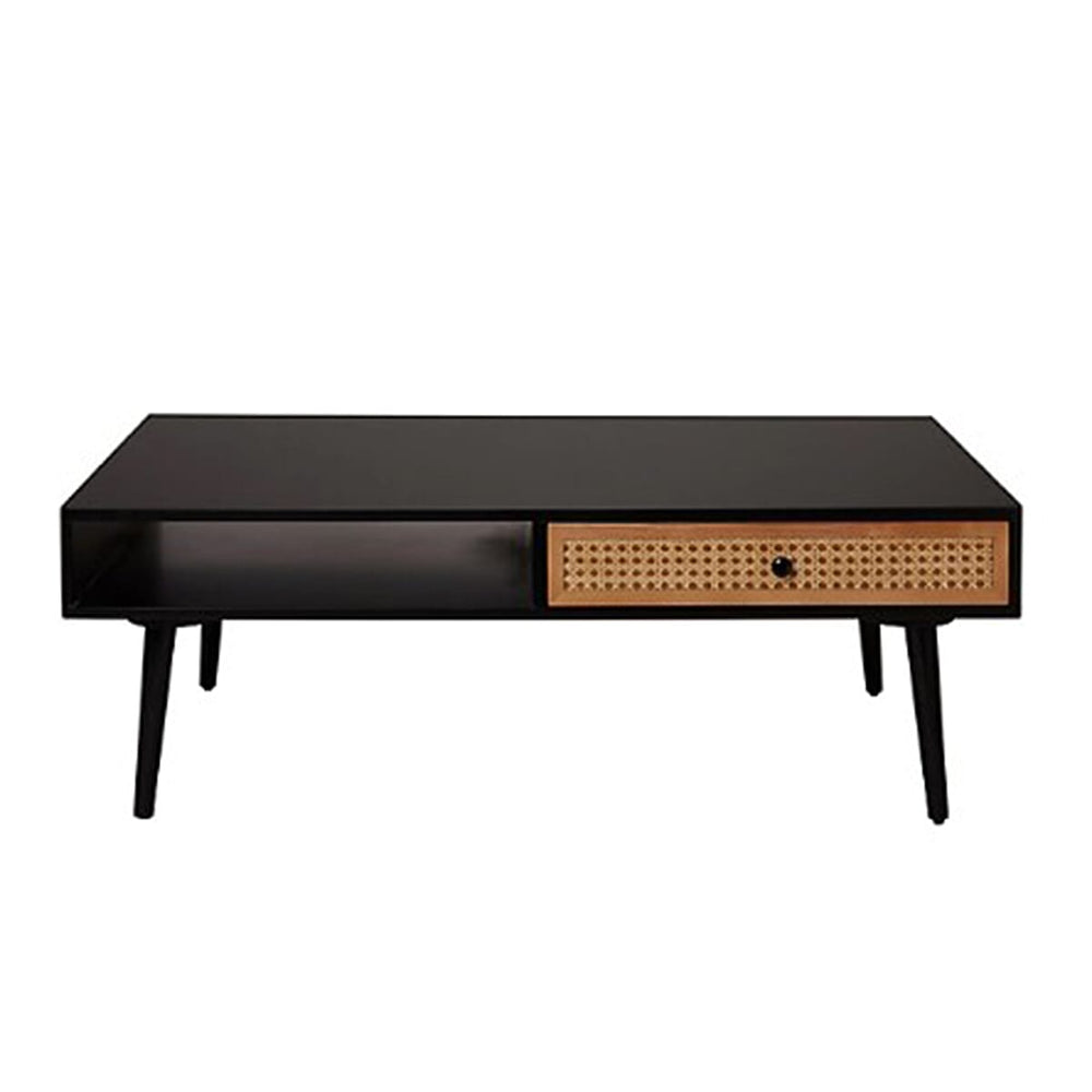 Leona Black Rattan Effect Coffee Table