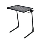 TV Tray and Cup Holder Large Folding Table - Black